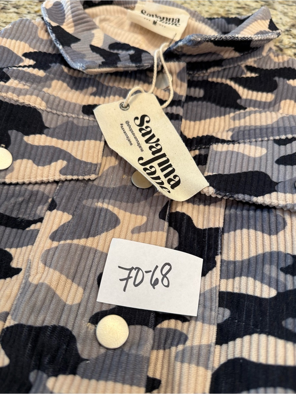 Savanna Jane jacket cowgirl camo open back rhinestone fringe SZ M - Picture 11 of 12